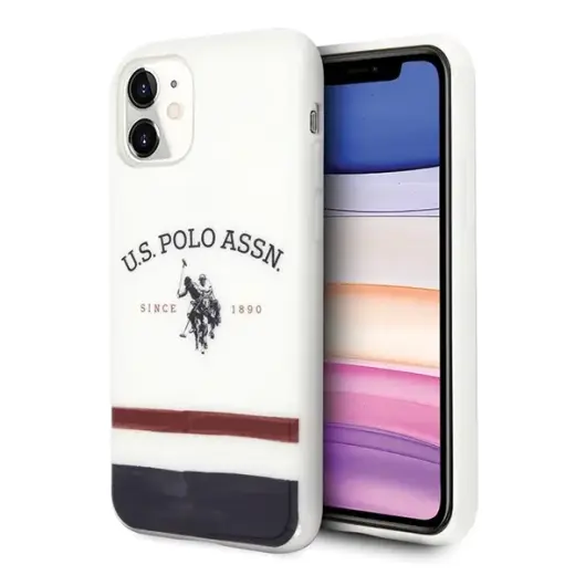 US Polo USHCN61PCSTRB iPhone 11biały|white Tricolor Pattern Collection