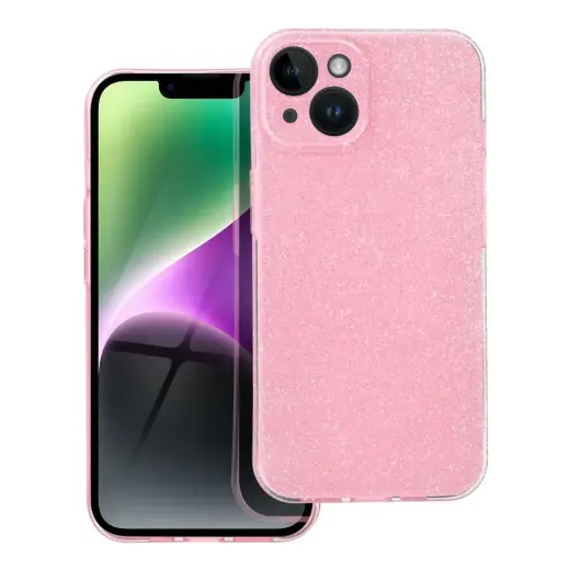Clear 2 mm Blink phone case for iPhone 14 pink