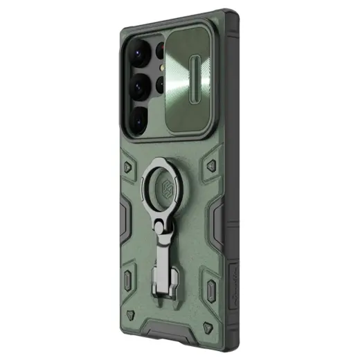 Nillkin CamShield Armor PRO Hard Case for Samsung Galaxy S23 Ultra Dark Green