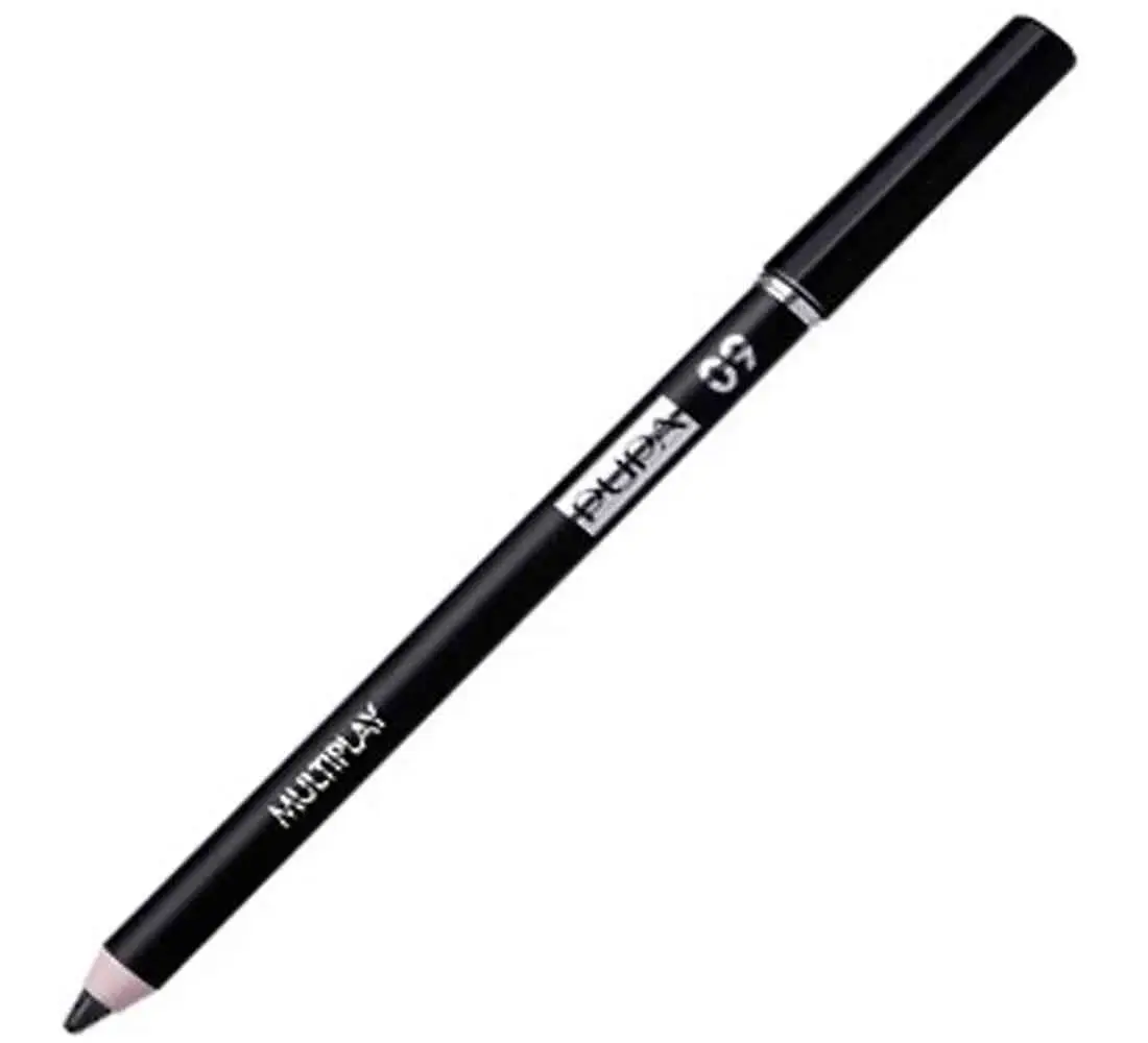 Pupa, Multiplay, Double-Ended, Eyeshadow & Kajal Eyeliner 2-In-1, 09, Deep Black, 1.2 g *Tester