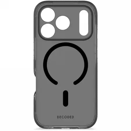 Decoded DropTec Transparent Backcover MagSafe case for iPhone 17 Pro - black