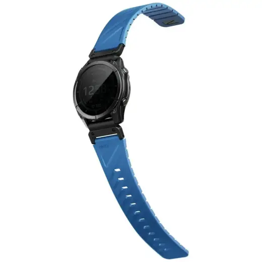 UNIQ Fluo x Smart-Fit smartwatch strap for Garmin (22 mm) | Silicone | blue