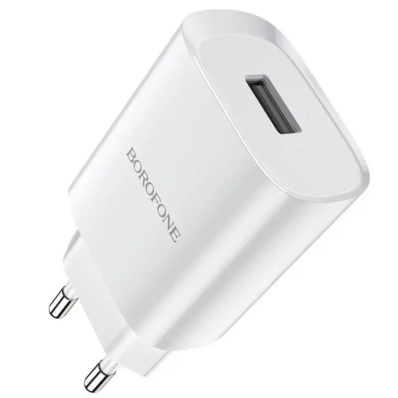Borofone BN1 travel charger | 10W | USB-A | white