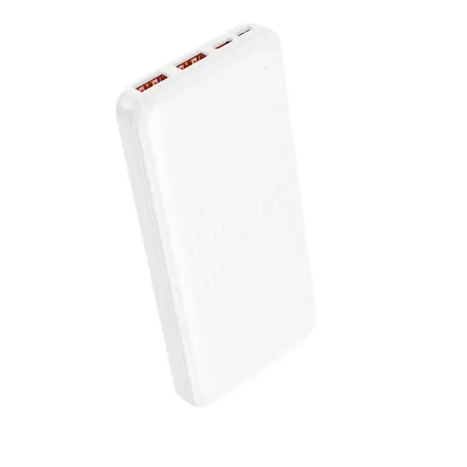 Внешний аккумулятор (powerbank) Borofone BJ80 Clever | 10 000 мА·ч | 22.5 Вт | PD, QC | USB-A, USB-C | белый