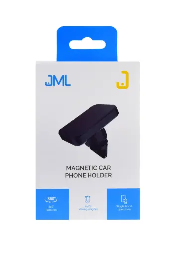 JML CH-113 magnetic car phone holder for air vent black