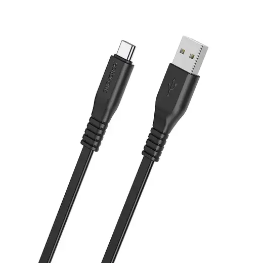 Borofone BX23 Wide Power провод для передачи данных и зарядки | USB-A на USB-C | 15W | 1m | черный