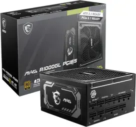 Barošanas bloks MSI MAG A1000GL PCIE5 II ATX 3.1 1000W 80 Plus Gold