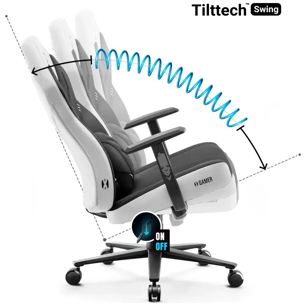 Gaming chair Diablo Chairs X-Gamer 2.0 Normal Size white