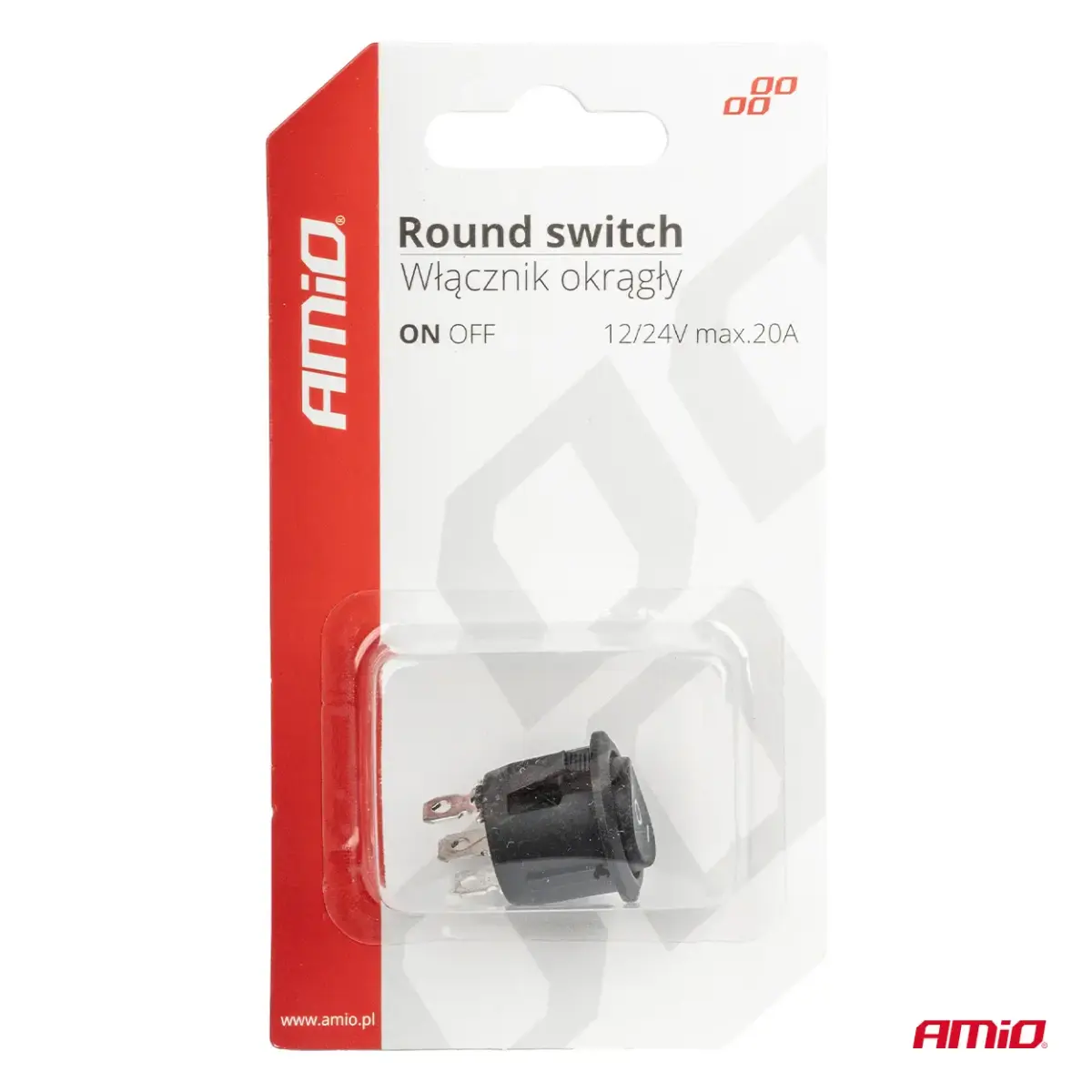 Round switch 12/230V BU03