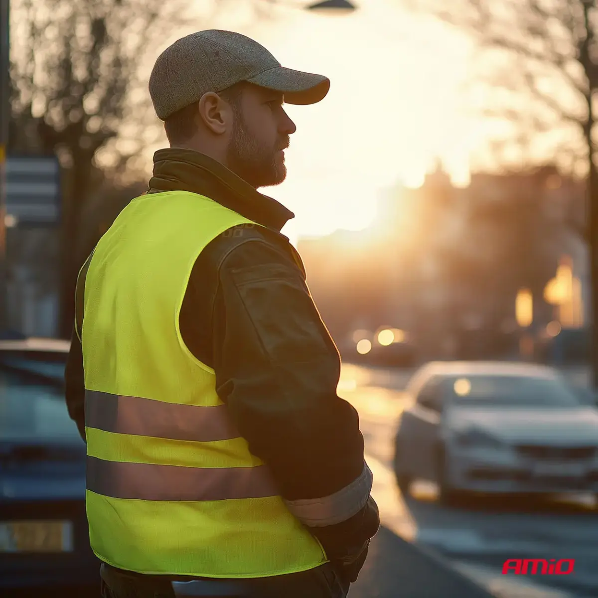 Safety vest XXXL yellow with certificate AMIO-03935