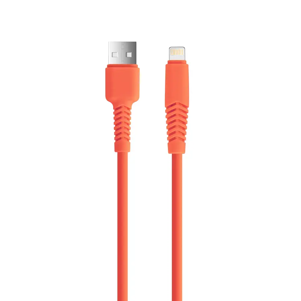 Setty KSA-L-1.5210 datu pārraides un uzlādes vads | USB-A uz Lightning | 10.5W | 1.5m | oranžs