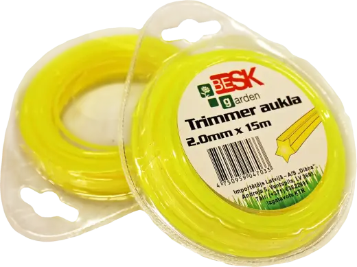 Trimmera aukla 2.0mm*15m zvaigzne