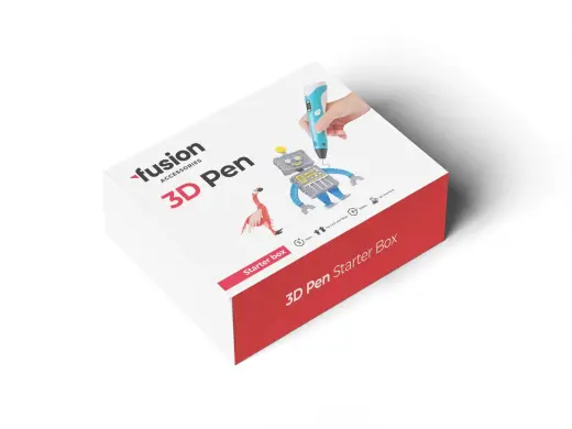 Fusion 3D drukas pildspalva | figūru žurnāls | 5m x 20 krāsas no PLA materiāla | dāvanu kaste