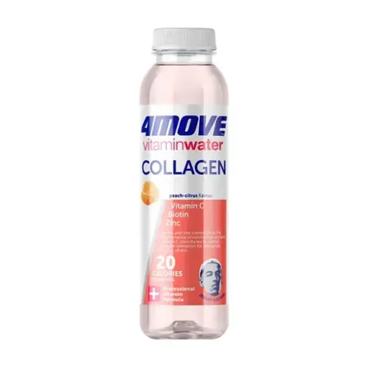 Vitamīnu ūdens 4MOVE Collagen  ar cinku un saldinātājiem, 0,556l, PET (DEP)