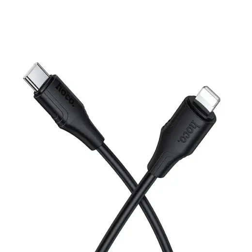 HOCO X124 провод для передачи данных и зарядки | USB-C на Lightning | 27W | 1m | чёрный