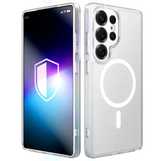 3mk Misty MagCase phone case with MagSafe support for Samsung Galaxy S25 Ultra (S938) white