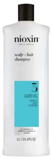 Nioxin Systems Shampoo, System 3 1000ml in Clear