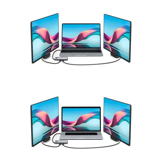 Hub 6in1 Baseus Metal Gleam Series, USB-C to 3x USB 3.0 + HDMI + USB-C PD + VGA