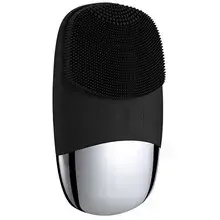Flat Silicone Skin Cleansing Brush (Black)