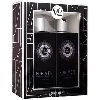 Vivian Gray For Men Oud Wood Set - Dárková sada tělové péče