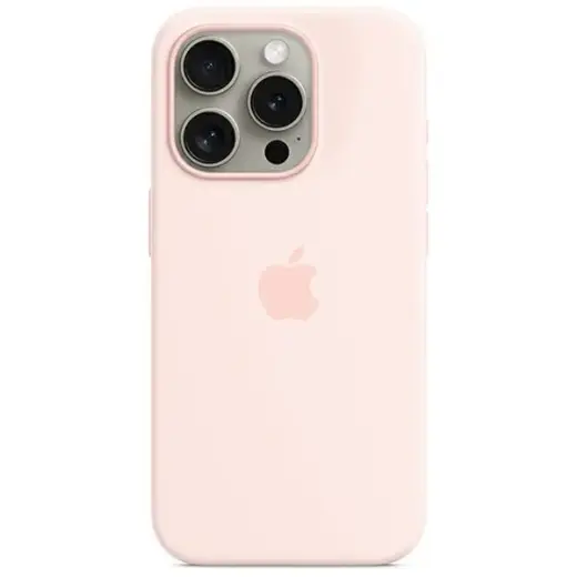 Etui Apple MT1F3ZM|A iPhone 15 Pro 6.1" MagSafe jasnoróżowy|light pink Silicone Case