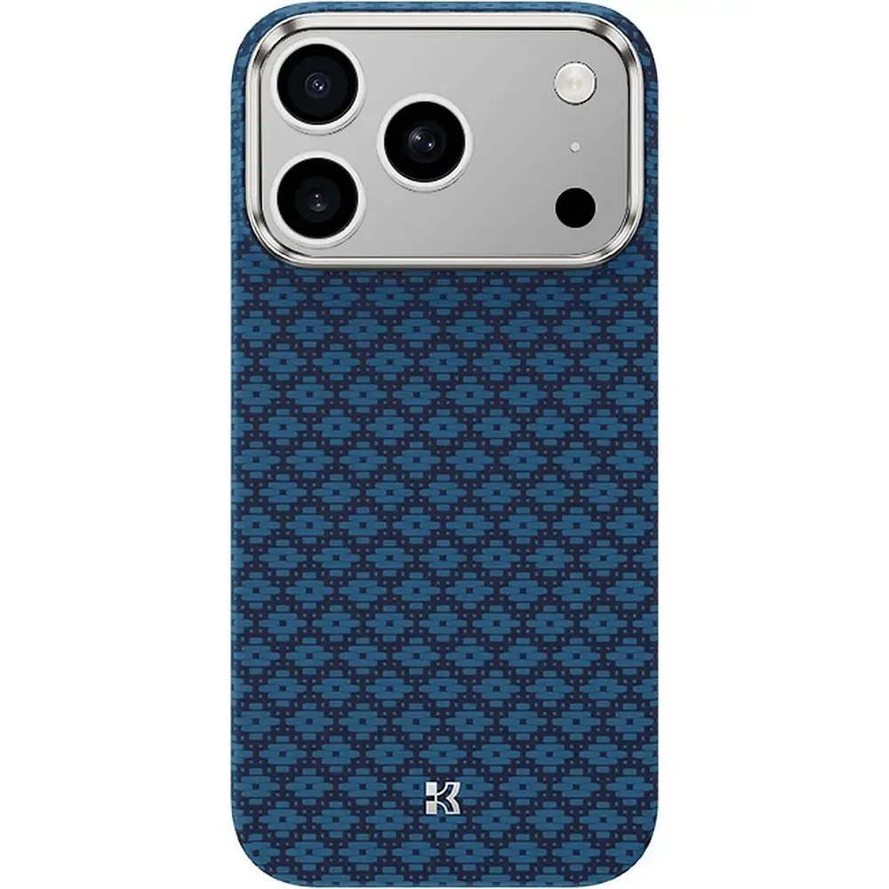 Benks Armor Air Armor Grid Kevlar Metal Frame 600D phone case for iPhone 18 Pro | iPhone 17 Pro blue