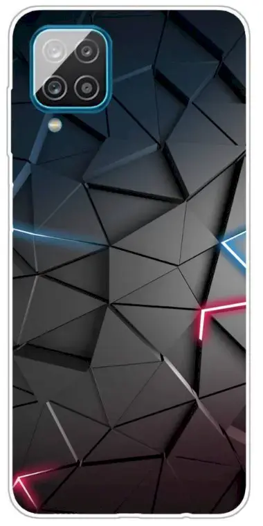 Fusion triangle silicone case for Samsung A125 Galaxy A12 black