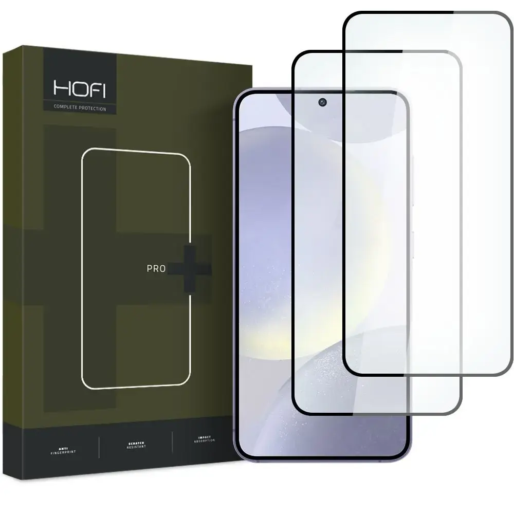 HOFI GLASS PRO+ tempered glass for phone Samsung Galaxy S24 Plus black 2-pack