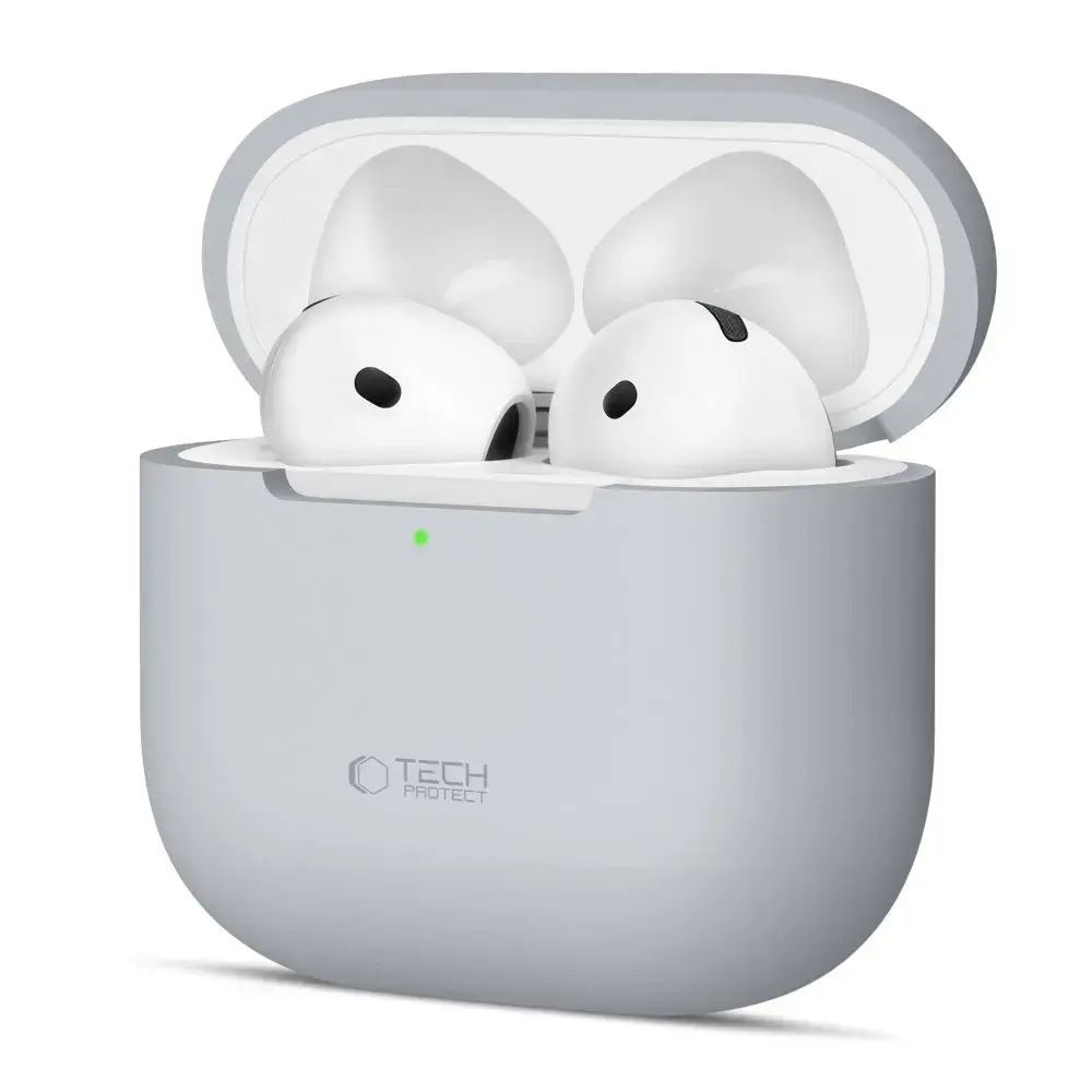 TECH-PROTECT SILICONE APPLE AIRPODS 4 CRAYON GREY