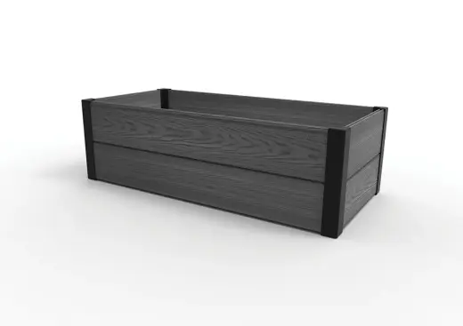 Apmalīte taisnstūra puķu dobei Maple Trough 106x52x32cm pelēka
