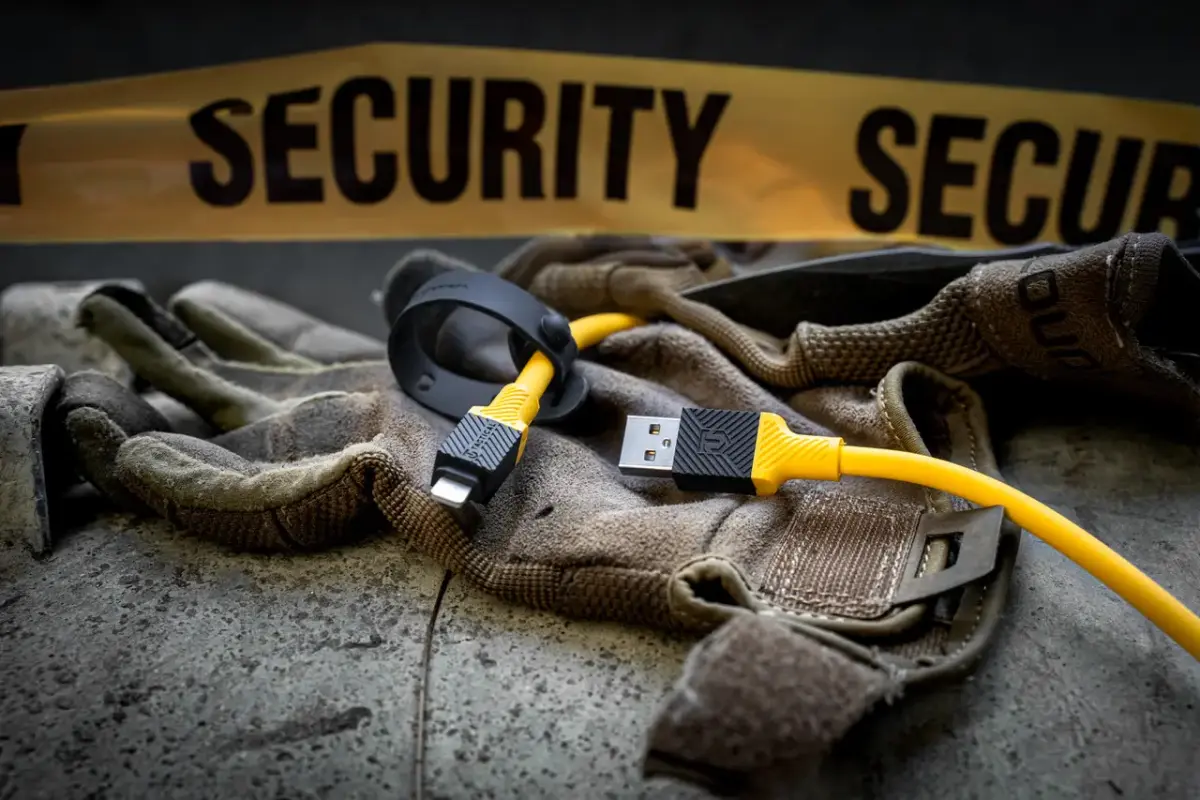 Tactical Fat Man data transfer and charging cable | USB-C to USB-C | 1m | yellow