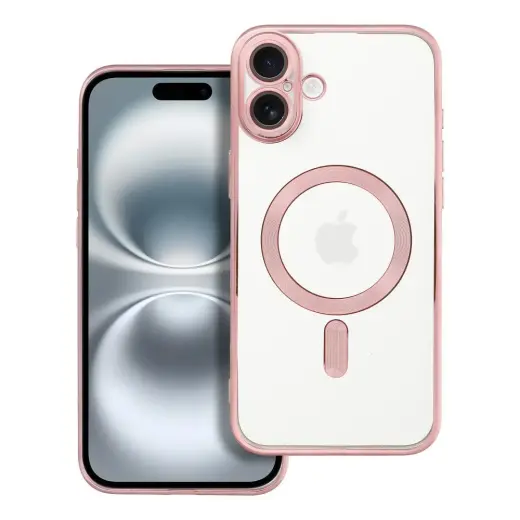 Electro Mag telefoni ümbris MagSafe toega iPhone 16 Plus roosa