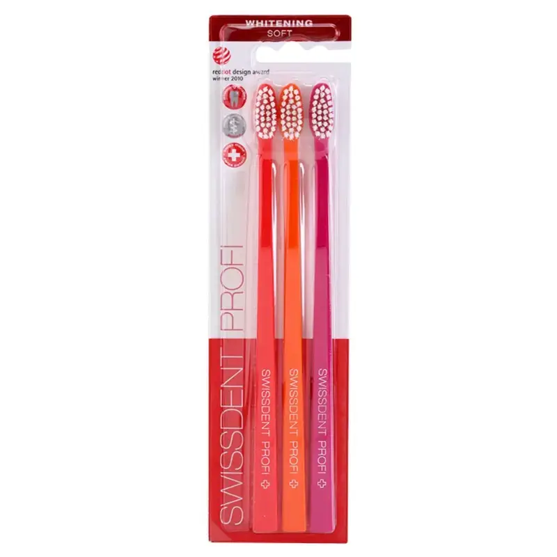 Whitening Toothbrush Swissdent Soft 2 + 1 FREE