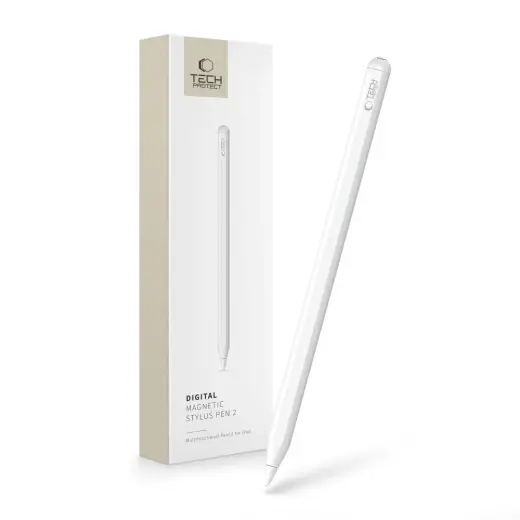 Магнитный стилус Tech-Protect Digital Magnetic Stylus Pen 2 магнитный стилус для планшета iPad - белый