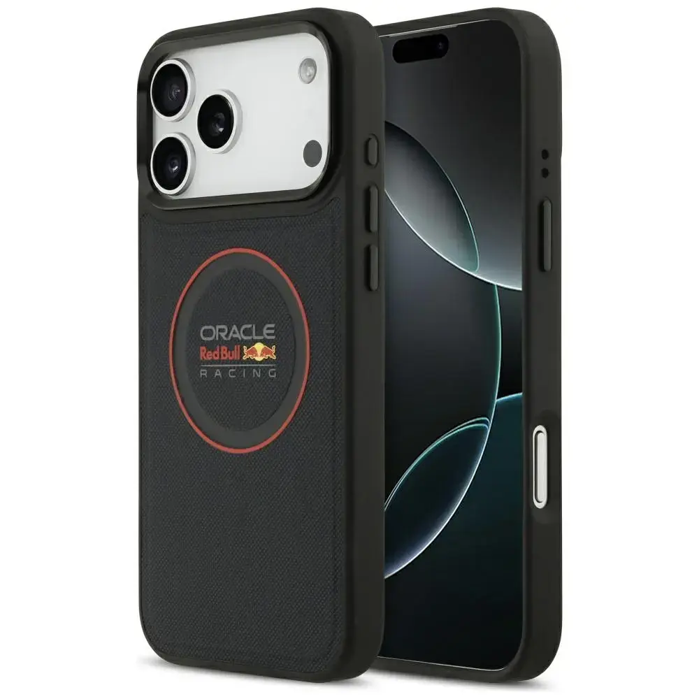 Red Bull Meshed Red Ring & Metal Buttons maciņš ar MagSafe atbalstu telefonam iPhone 17 Pro Max tumši zils