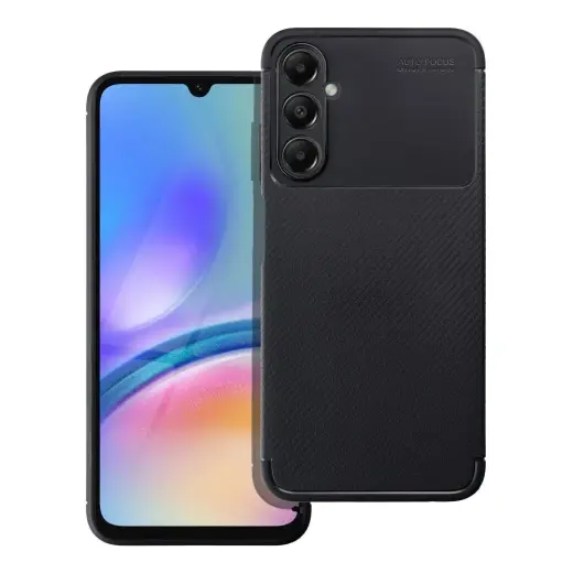 Carbon Premium telefono dėklas Samsung Galaxy A05s (A057) juodas