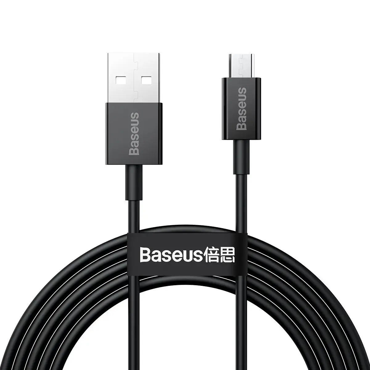 Baseus Superior Series datu pārraides un uzlādes vads | USB-A uz Micro USB | 10W | 2m | melns