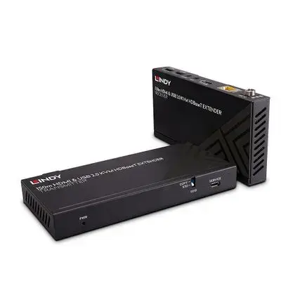 LINDY - transmitter and receiver - KVM | audio | USB| infrared | network extender - HDBaseT, USB 2.0, HDMI