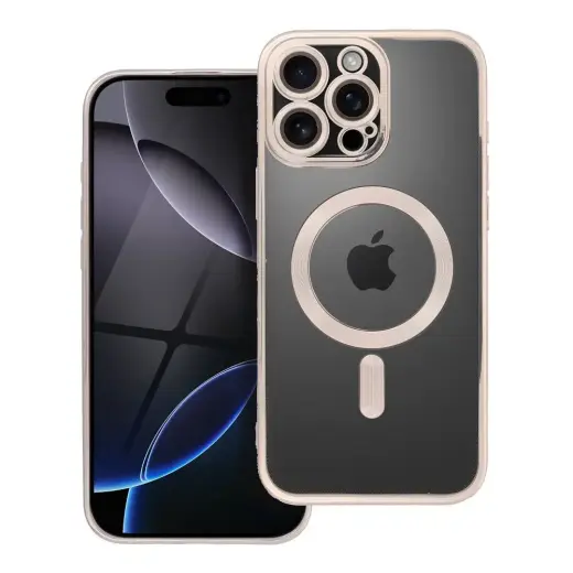 Electro Mag telefono dėklas su MagSafe palaikymu iPhone 16 Pro Max pilkas