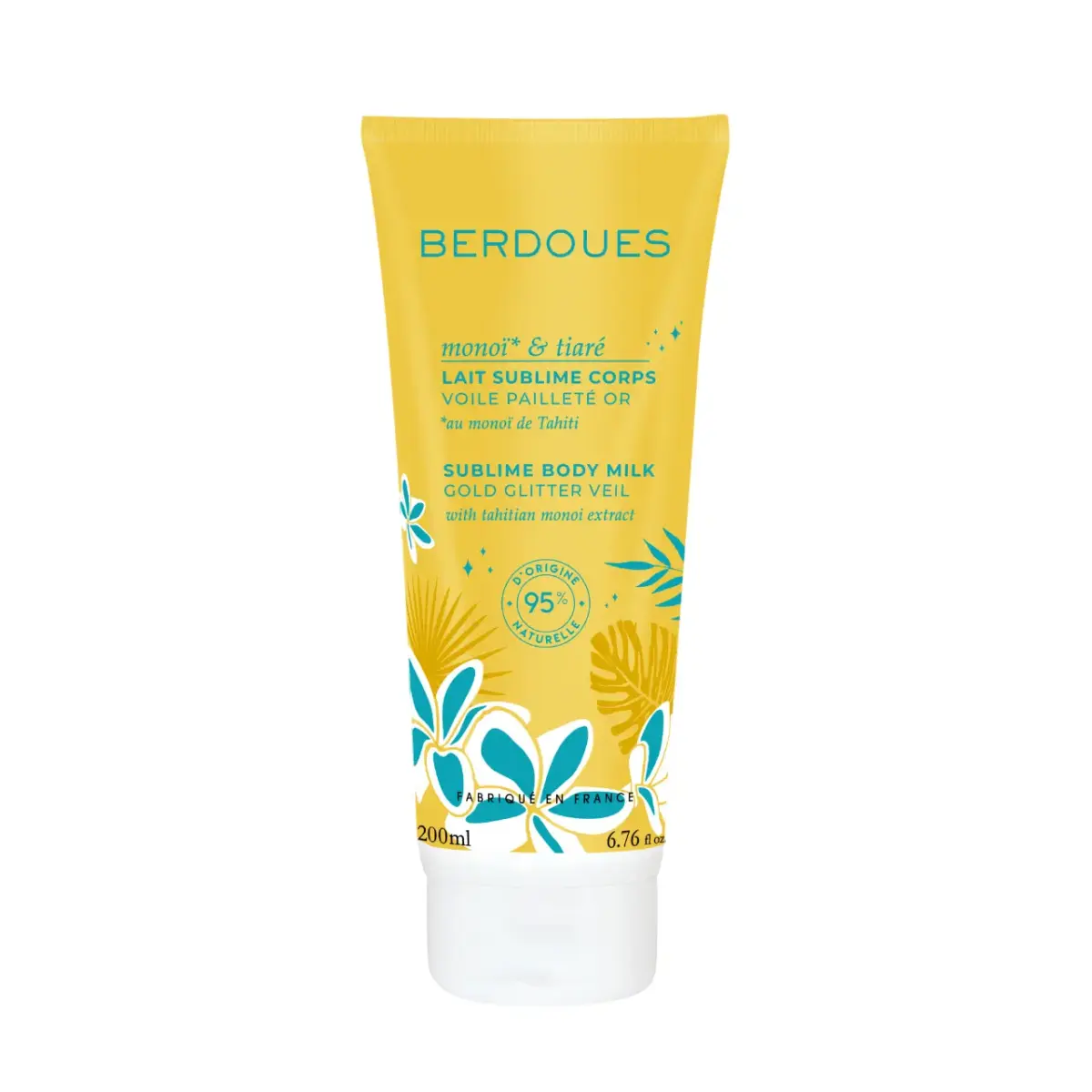 Parfums Berdoues, Monoi & Tiare, Sparkling, Body Milk, 200 ml