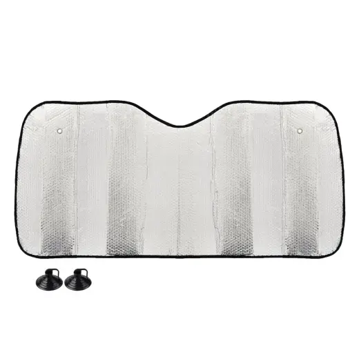 Sun cover - 150x80 cm - silver, PE Bubble