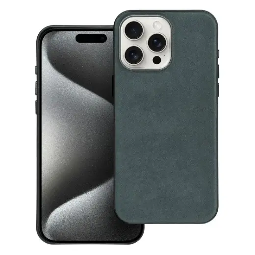 Case for iPhone 15 PRO MAX Woven Mag Cover compatible withzgodny z MagSafe green