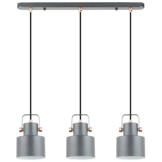 Griestu lampa, 3xE27, Max 40W, 220-240V, Melna