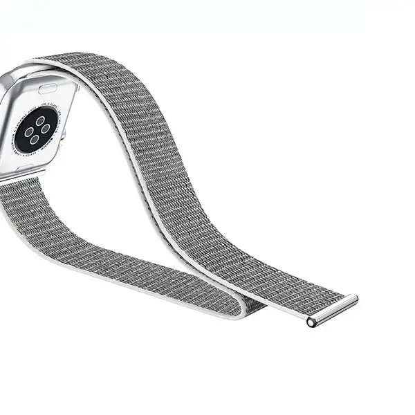USAMS viedpulksteņa siksniņa priekš Apple Watch 4/5/6/7/SE (40/41 mm) | neilons | pelēka