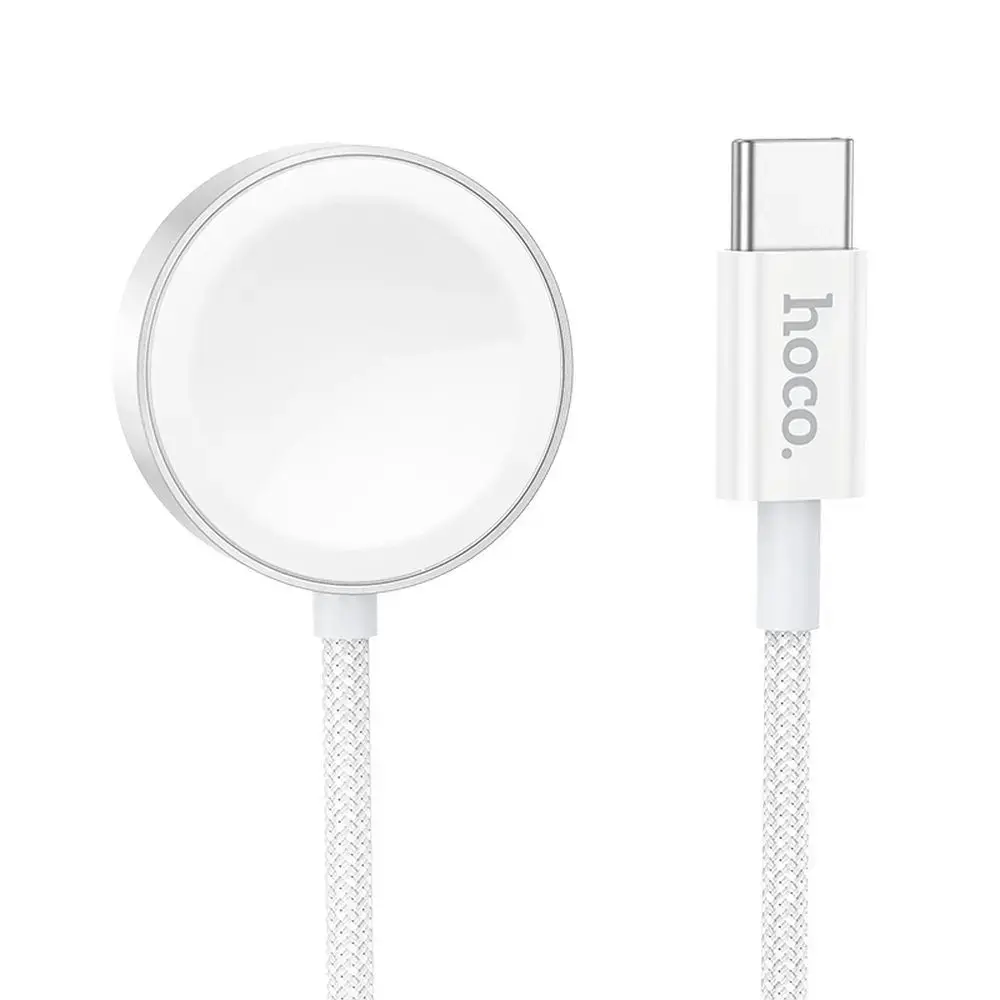 HOCO wireless charger for Apple Watch and Samsung Galaxy Watch | white