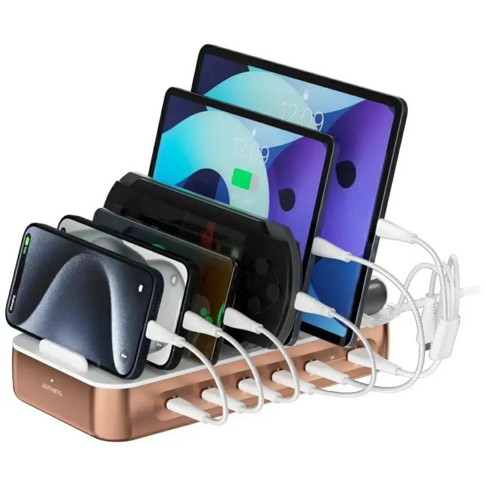 Charging station 4smarts Team 100W with cable set copper