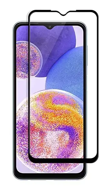 Fusion pilnam ekrānam 5D aizsargstikls telefonam Samsung Galaxy A23 5G melns
