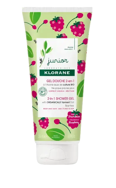 Klorane Junior Shower Gel Raspberry Fragrance 200 Ml