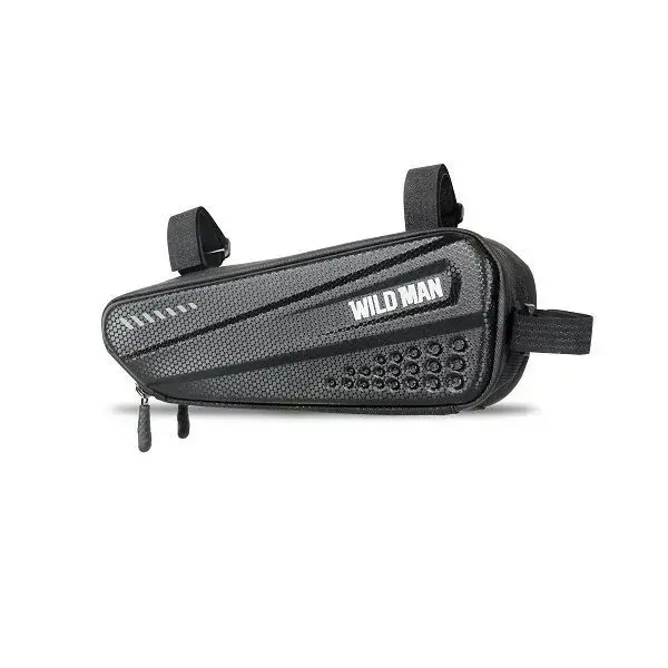 WILDMAN traveling bag under the bike frame with zipper 1,2L ES4 black