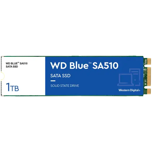 SSD POWERED BY SANDISK  Blue SA510 1TB SATA, M.2 2280, Read/Write: 560/520 MBps, IOPS 90K/82K, TBW: 400